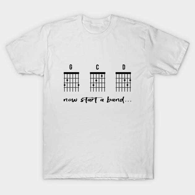 Guitar Chords gift for father, gift for guitar player and guitarist T-Shirt by TSHIRT PLACE